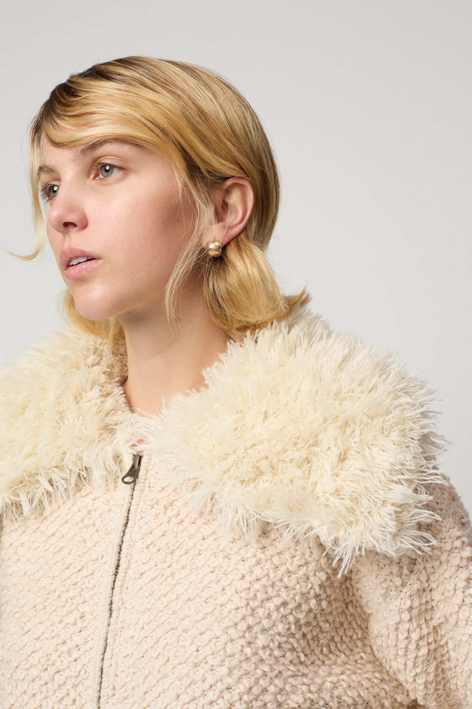 CROPPED BOMBER CARDIGAN