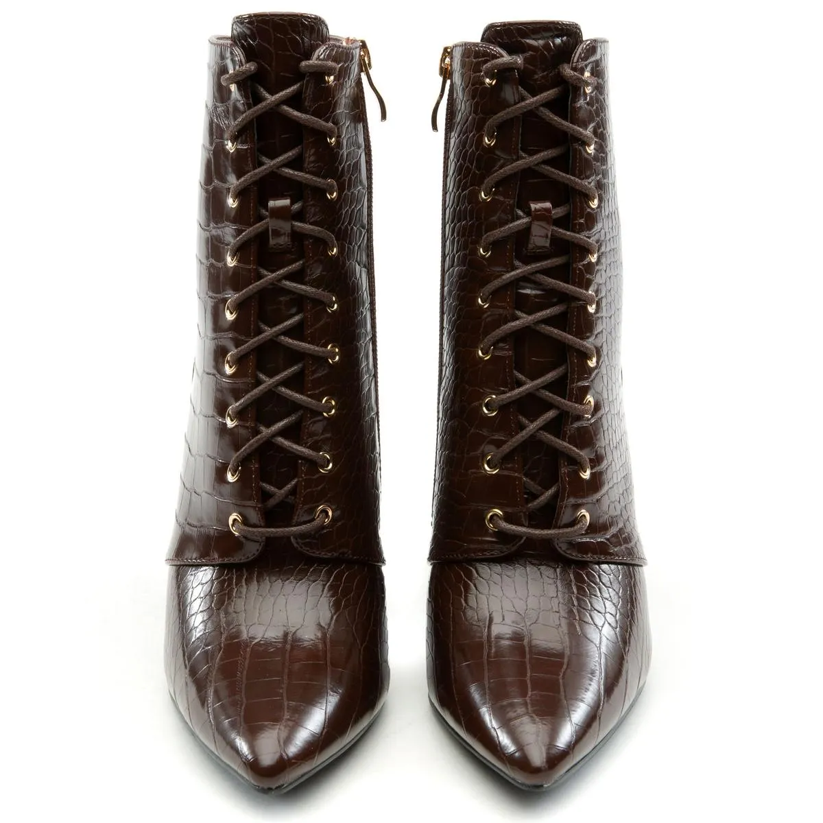 Milano-1 Lace-Up Block Heel Bootie