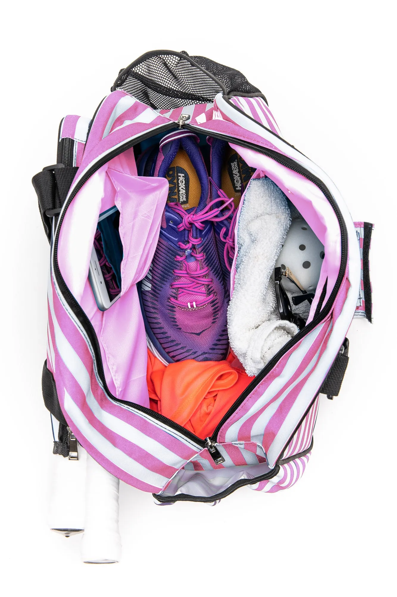 Stylish Stripe Pink Sport Premium Women's Pickleball Bag